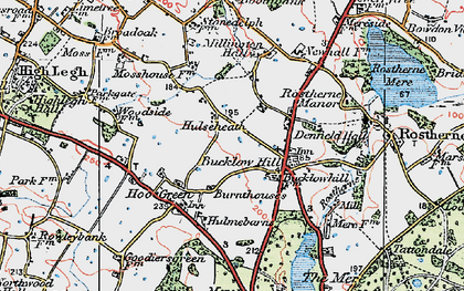 Old map of Hulseheath in 1923