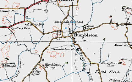 Old map of Humbleton in 1924