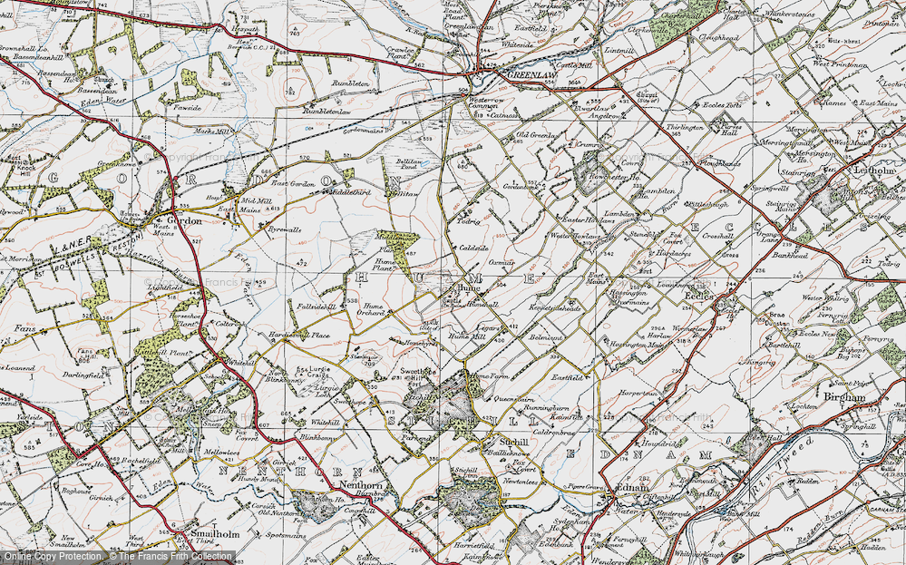 Old Map of Historic Map covering Legars in 1926