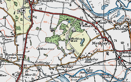 Old map of Hungate in 1925