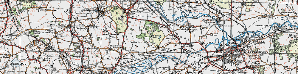 Old map of Hungate in 1925