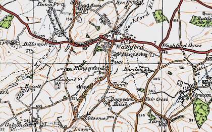 Old map of Hungerford in 1919