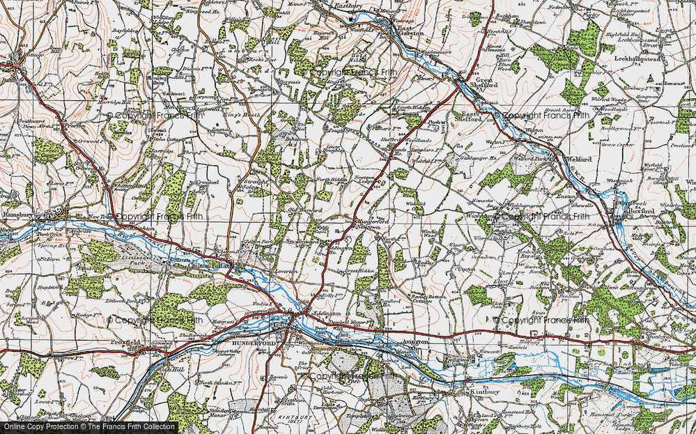 Old Map of Hungerford Newtown, 1919 in 1919