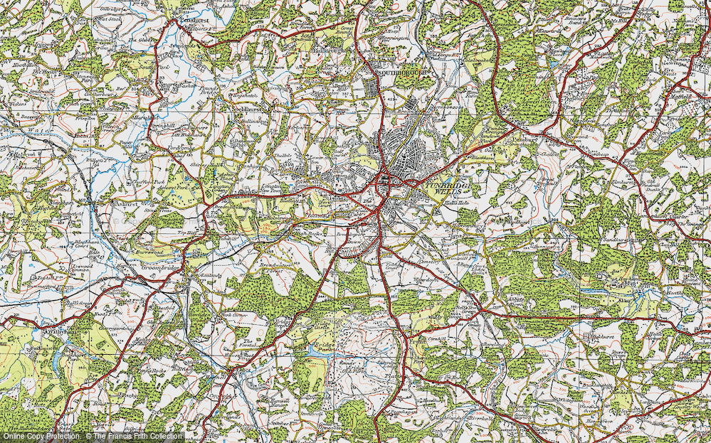 Old Map of Hungershall Park, 1920 in 1920