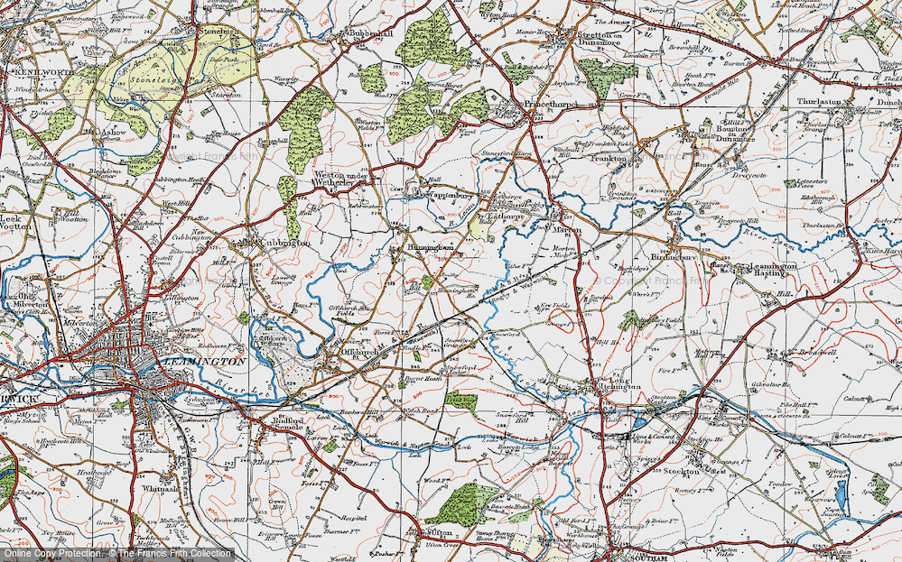 Old Map of Hunningham Hill, 1919 in 1919