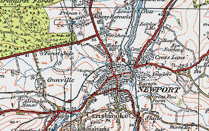 Old map of Hunny Hill in 1919