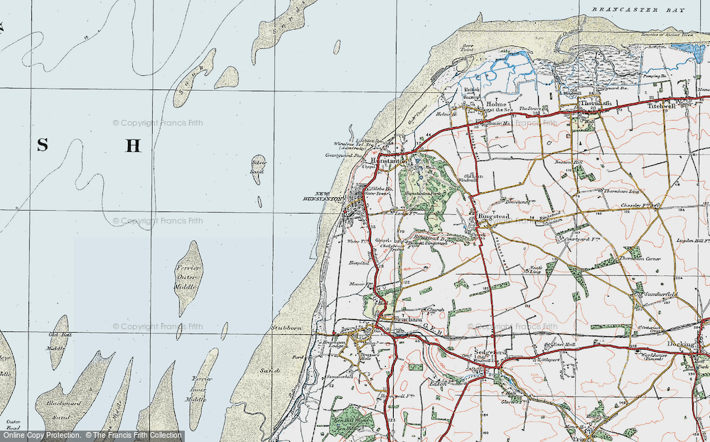 Old Map of Hunstanton, 1922 in 1922