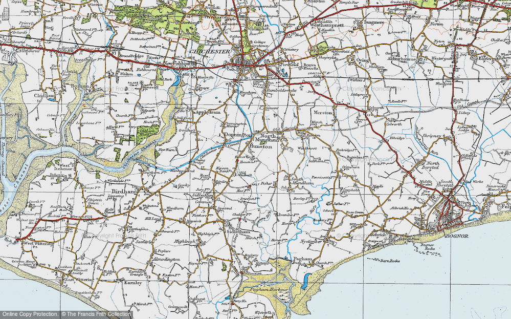 Old Map of Historic Map covering Bremere Rife in 1919