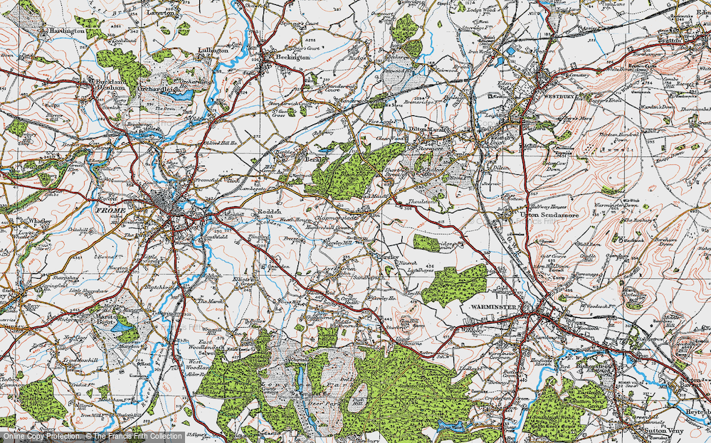 Old Map of Huntenhull Green, 1919 in 1919