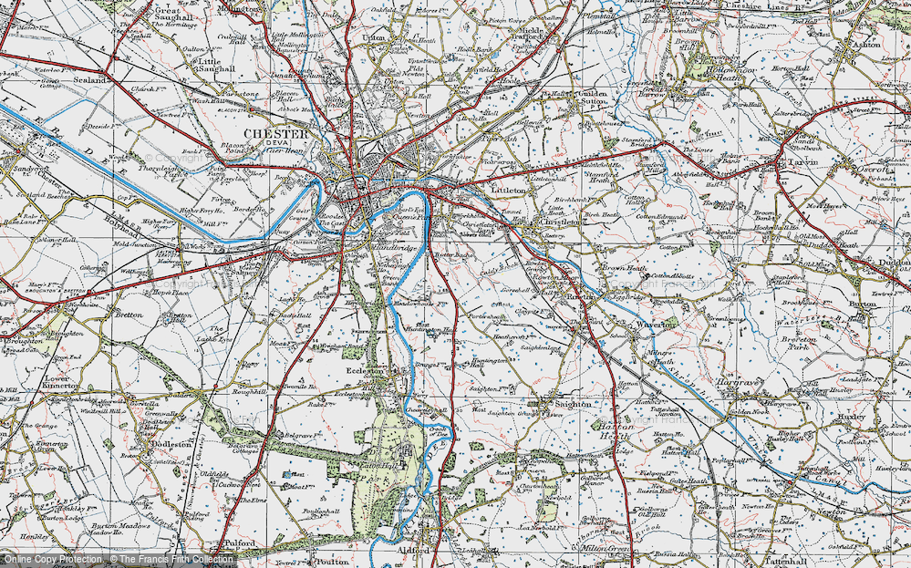 Old Map of Historic Map covering Grange, The in 1924