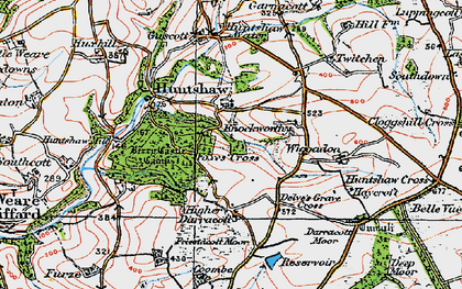 Old map of Berry Castle in 1919