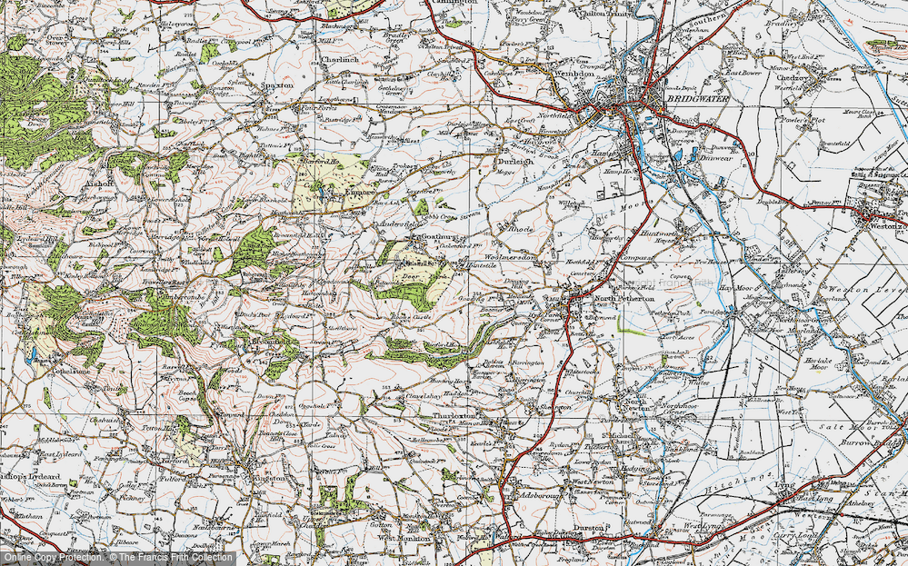 Old Map of Huntstile, 1919 in 1919