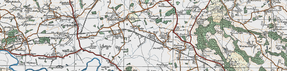 Old map of Darkley in 1920