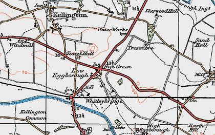 Old map of Hut Green in 1924