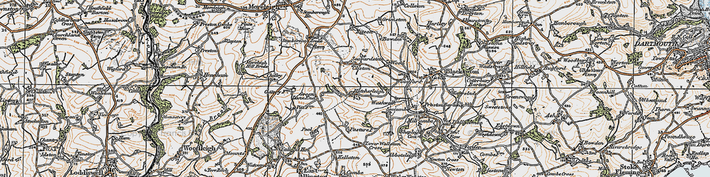 Old map of Hutcherleigh in 1919