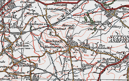 Old map of Brierley Forest Park in 1923