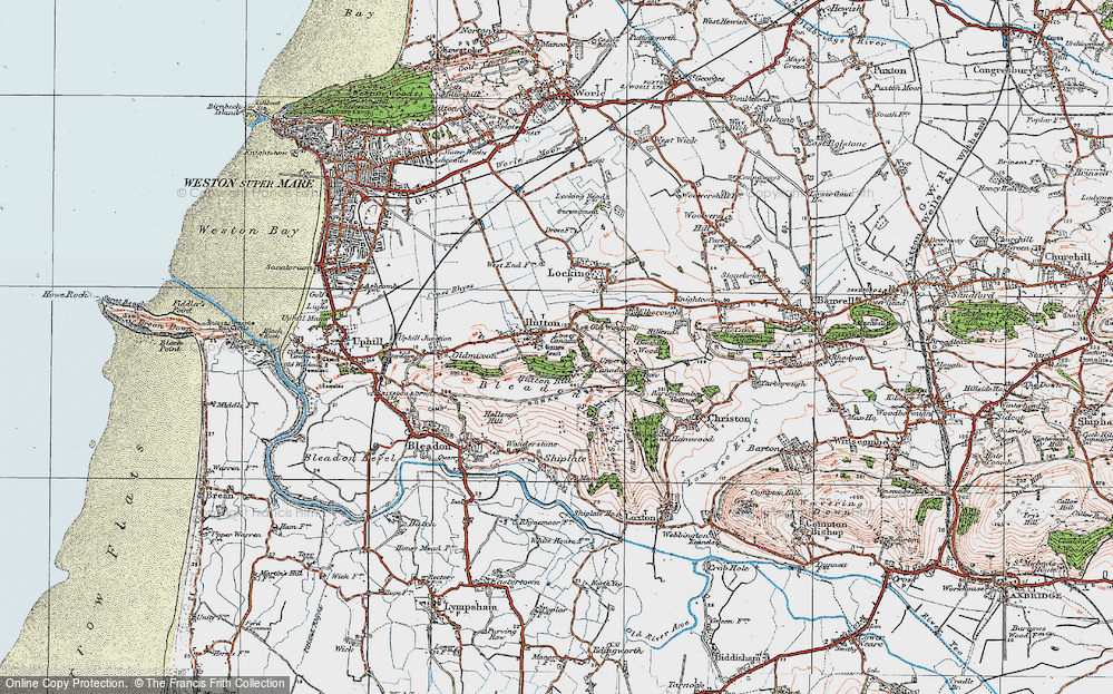 Old Map of Hutton, 1919 in 1919