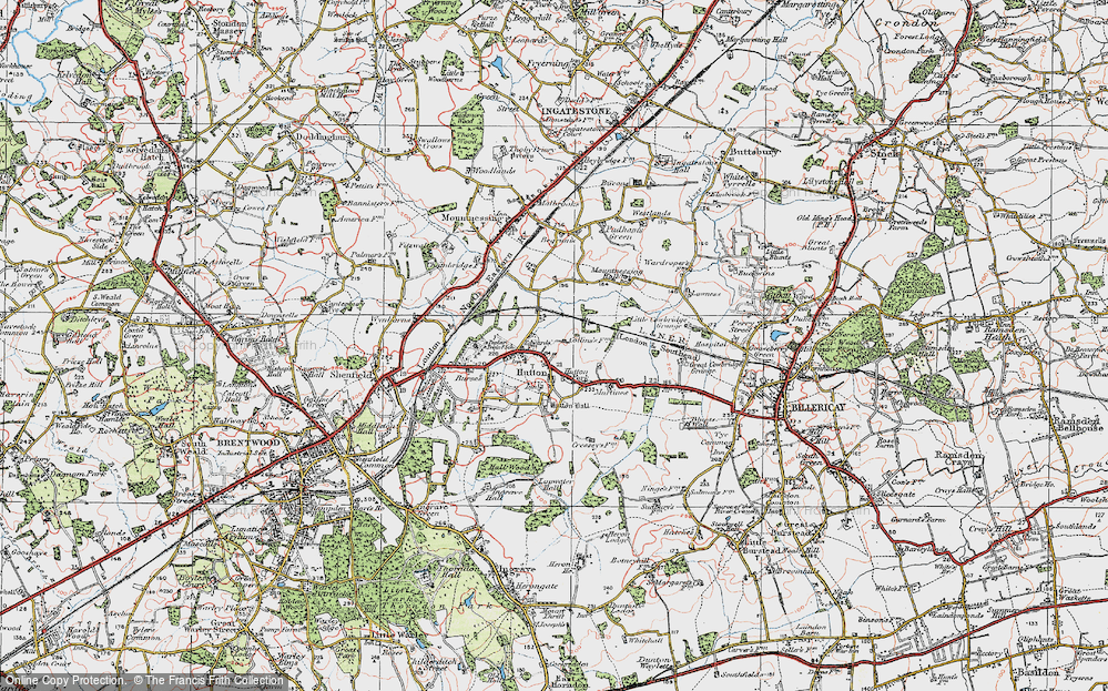 Old Map of Hutton, 1920 in 1920