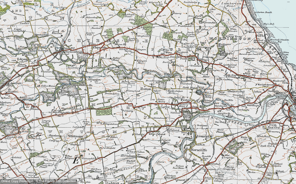Old Map of Hutton, 1926 in 1926