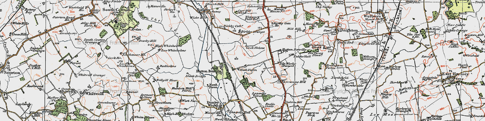 Old map of Birkby Grange in 1925