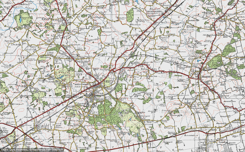 Old Maps of Hutton Mount, Essex - Francis Frith