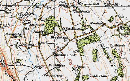Old map of Thwaite Hall in 1925