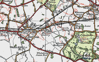 Old map of Huyton Quarry in 1923