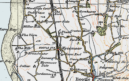 Old map of Hycemoor in 1925