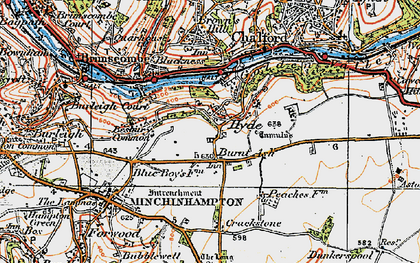 Old map of Hyde in 1919