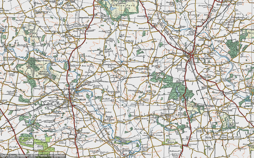Old Map of Hyltons Crossways, 1922 in 1922