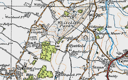Old map of Hystfield in 1919