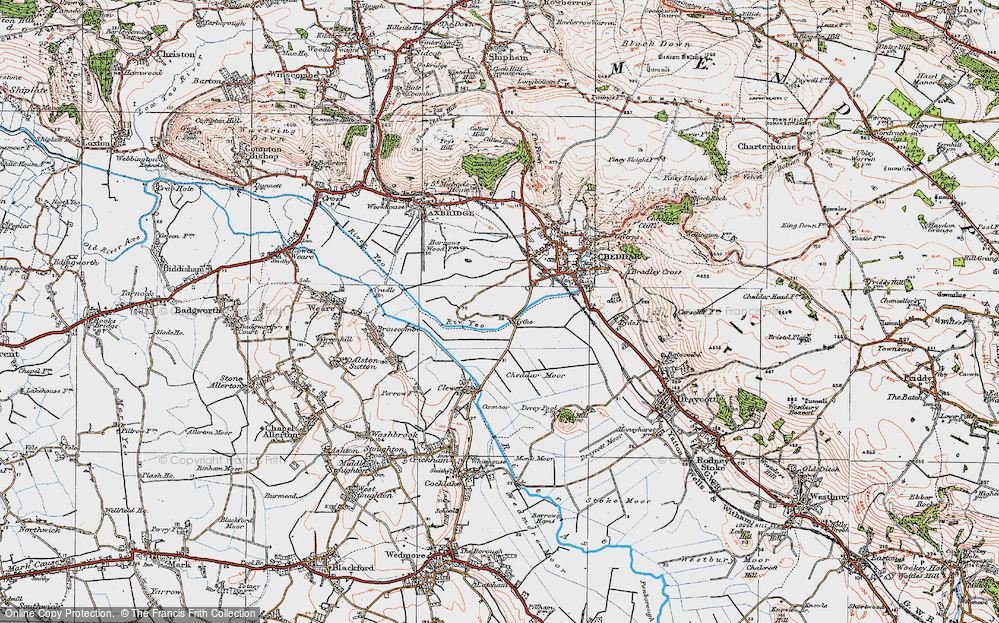 Old Map of Hythe, 1919 in 1919