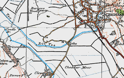 Old map of Hythe in 1919