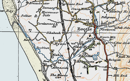 Old map of Hyton in 1925