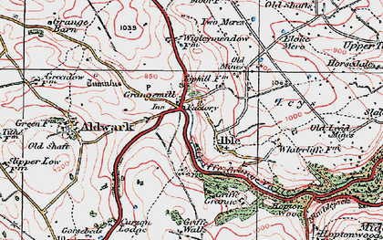 Old map of Ible in 1923