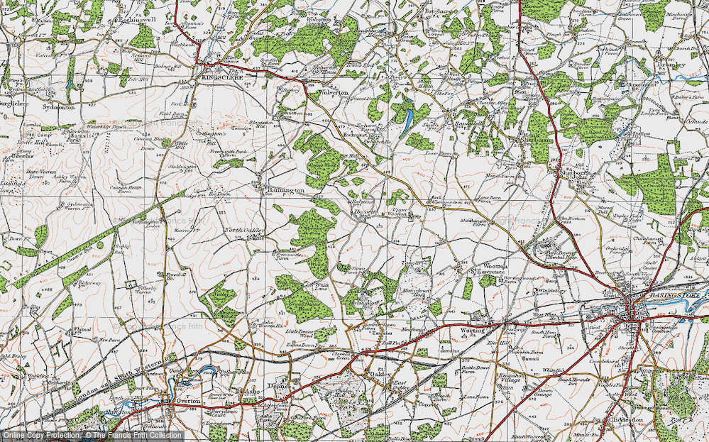 Old Map of Ibworth, 1919 in 1919