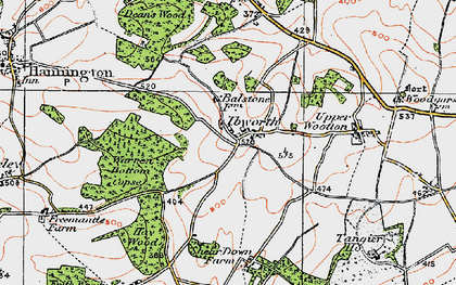 Old map of Ibworth in 1919