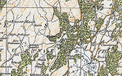 Old map of Ash Slack in 1925