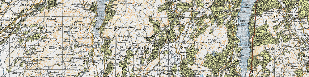Old map of Arklid Intake in 1925