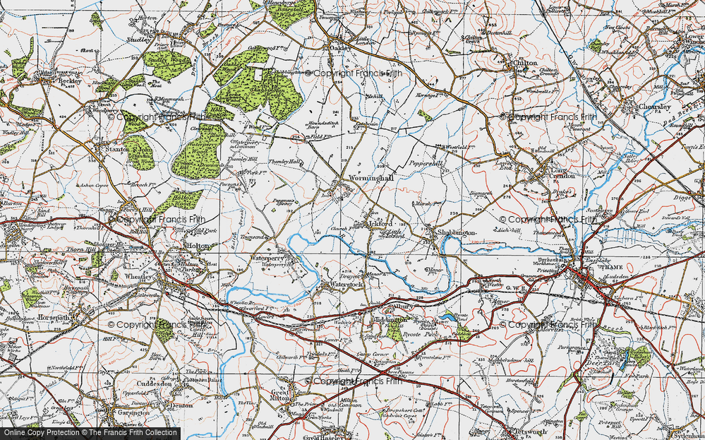Old Map of Ickford, 1919 in 1919