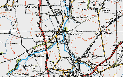 Old map of Ickleford in 1919