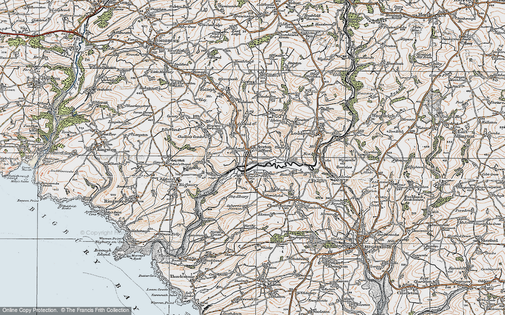 Old Map of Icy Park, 1919 in 1919