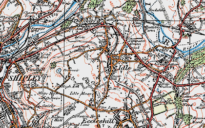 Old map of Idle in 1925