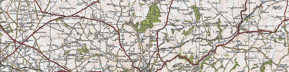 Old map of Idless in 1919