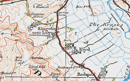 Old map of Iford in 1920