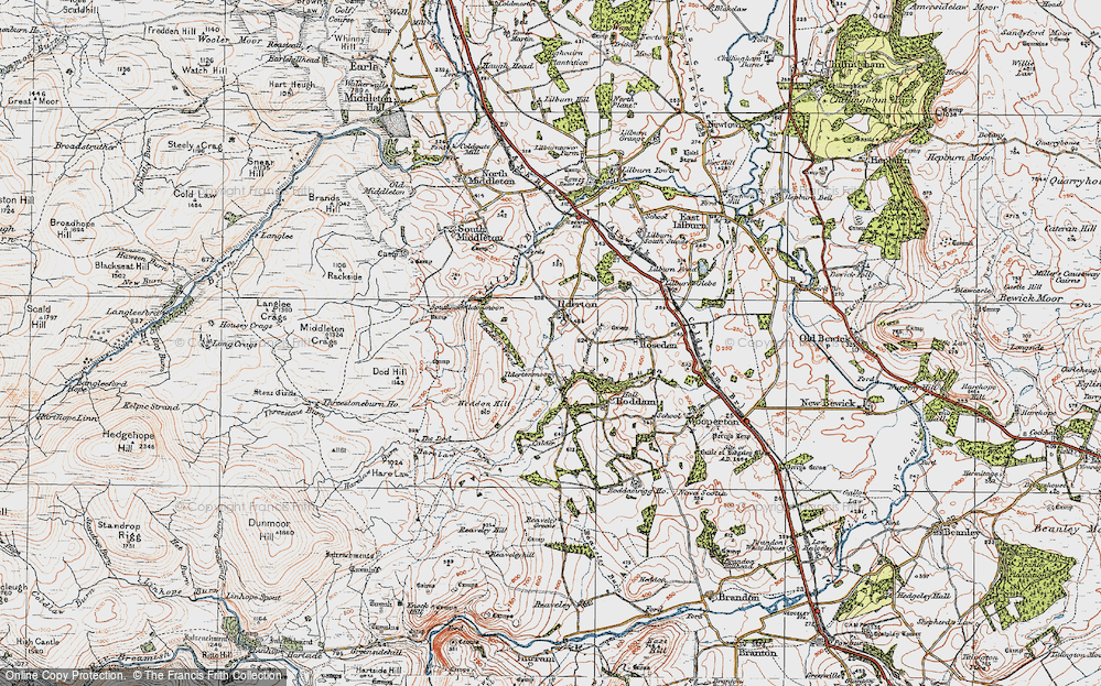 Old Map of Ilderton, 1926 in 1926