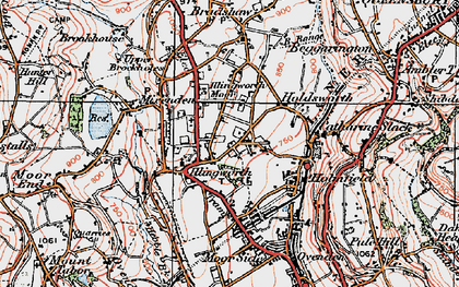 Old map of Illingworth in 1925