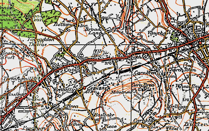 Old map of Illogan Highway in 1919