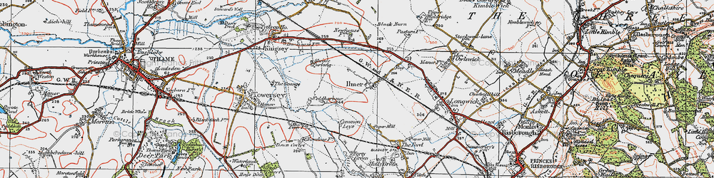 Old map of Bumpers in 1919