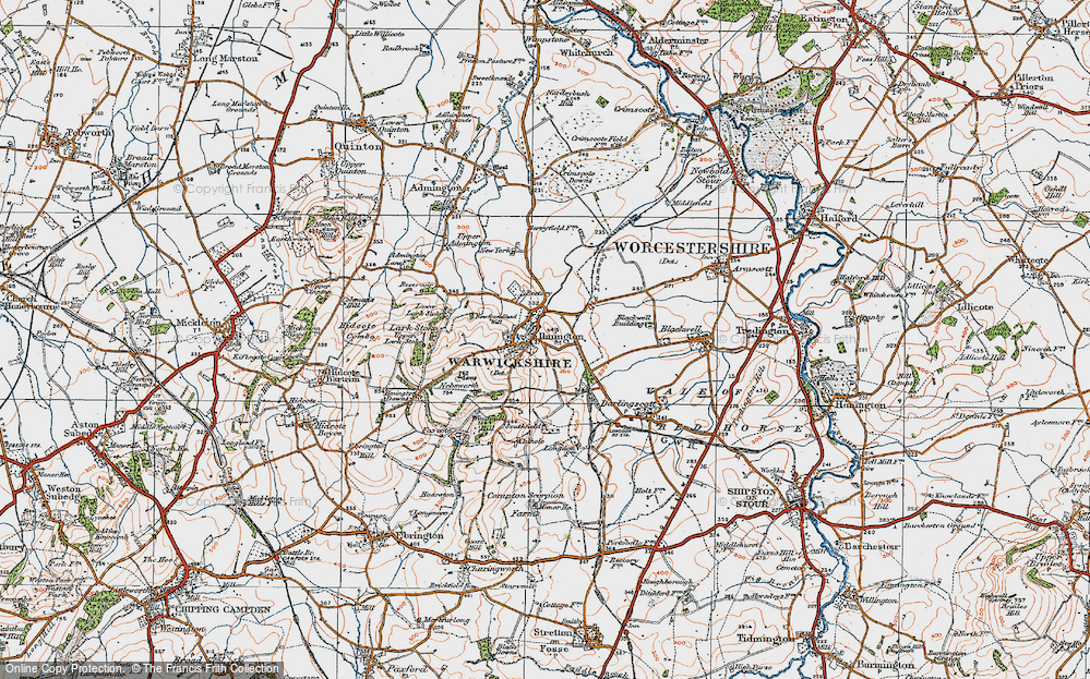 Old Map of Ilmington, 1919 in 1919